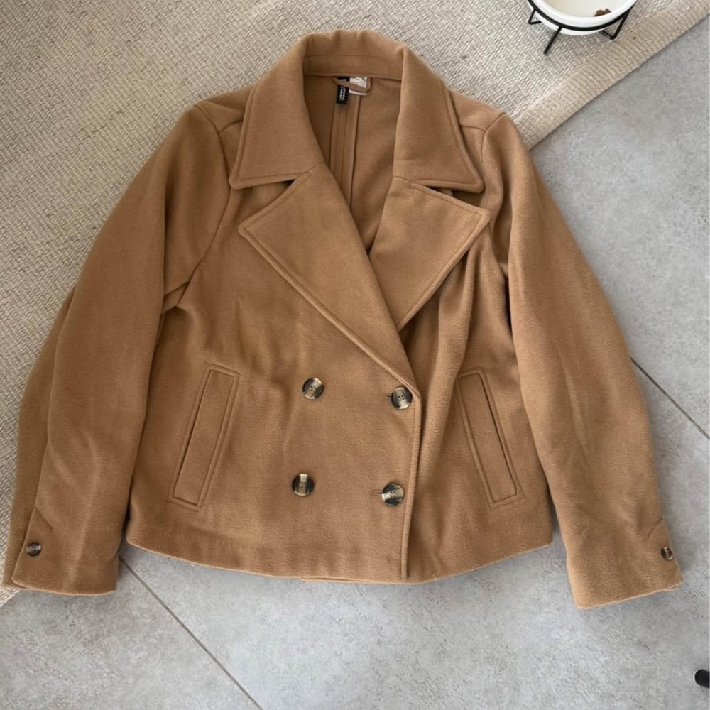 H&M tan pea coat